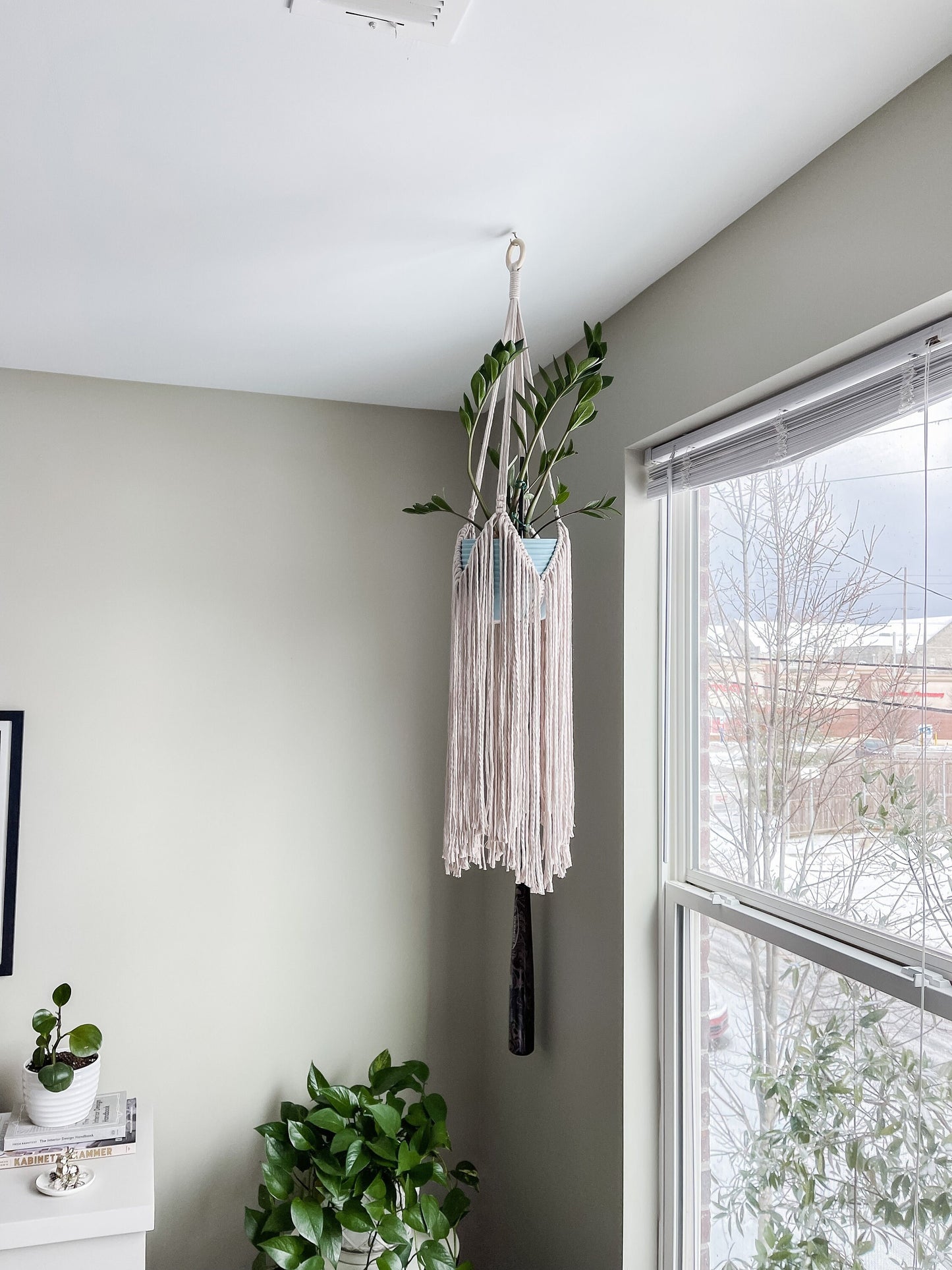 fringe long plant hanger || "the fringe" || macrame plant hanger