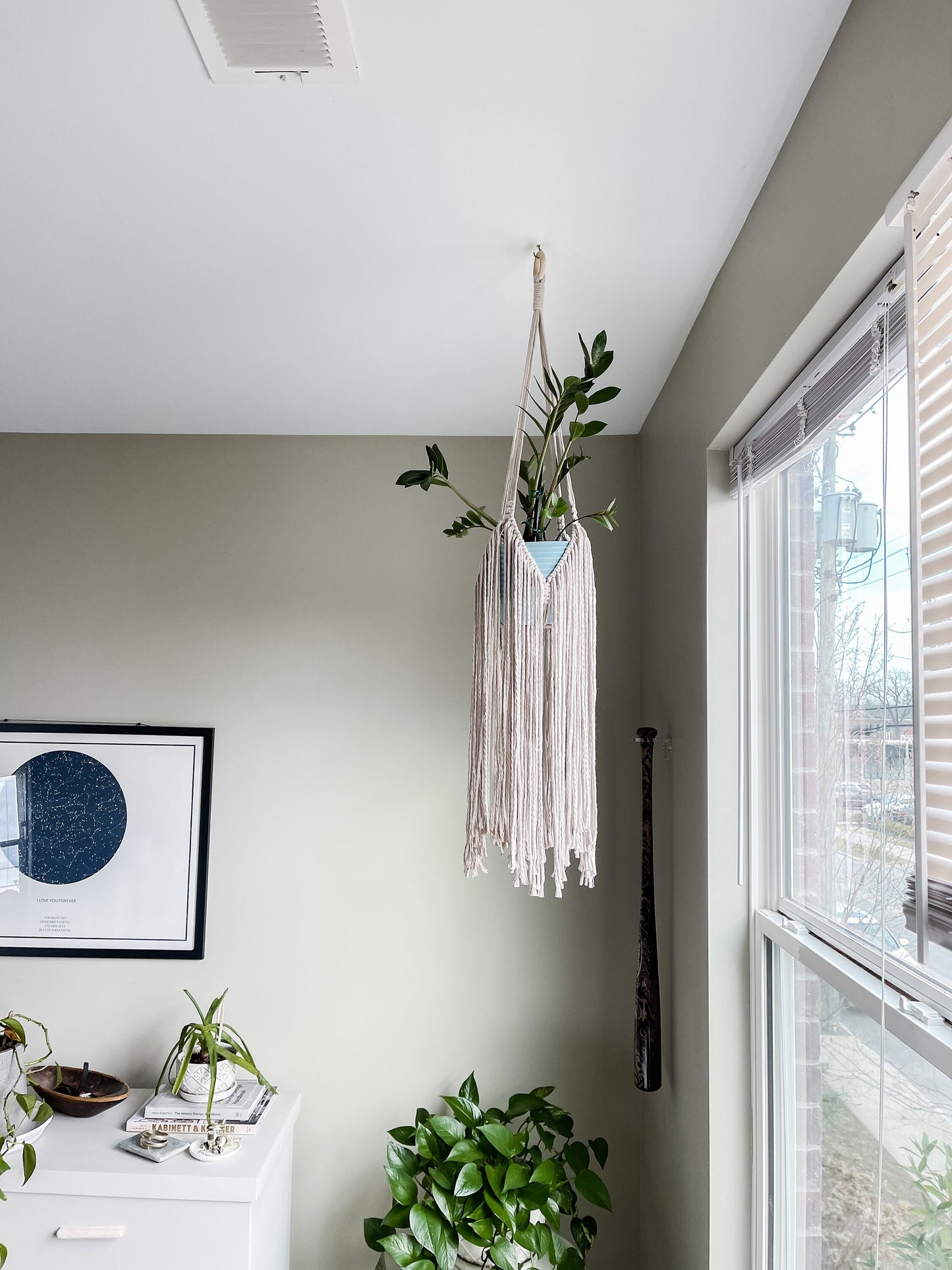 fringe long plant hanger || "the fringe" || macrame plant hanger